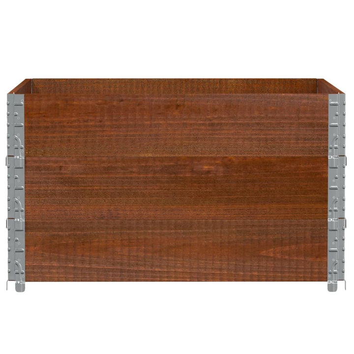 plantekasse 100x100 cm massivt fyrretræ brun