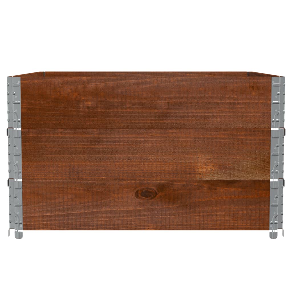 plantekasse 100x100 cm massivt fyrretræ brun
