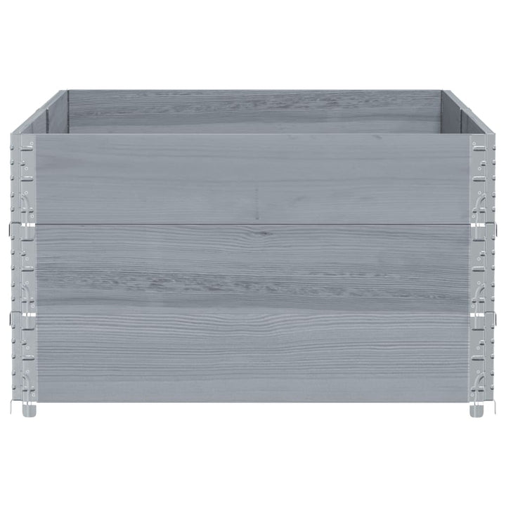plantekasse 150x100 cm massivt fyrretræ grå