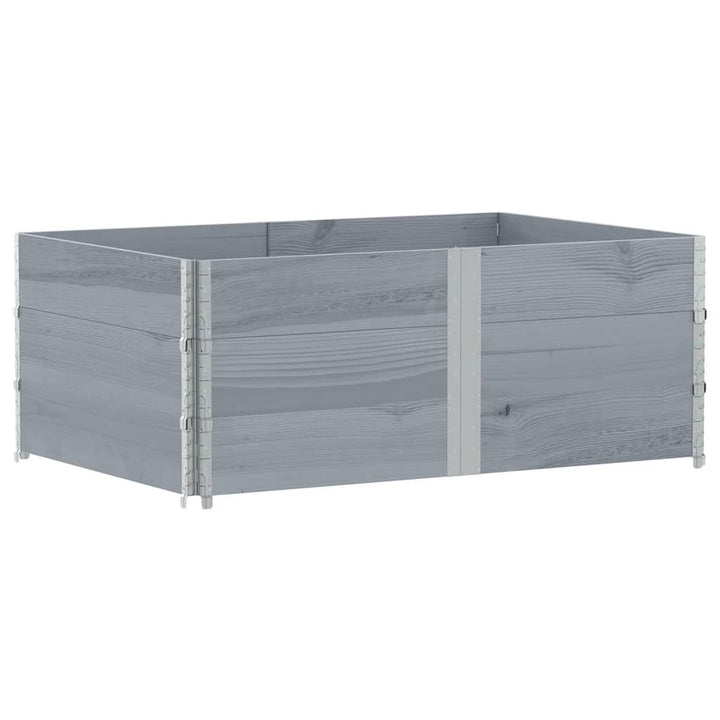 plantekasse 150x100 cm massivt fyrretræ grå