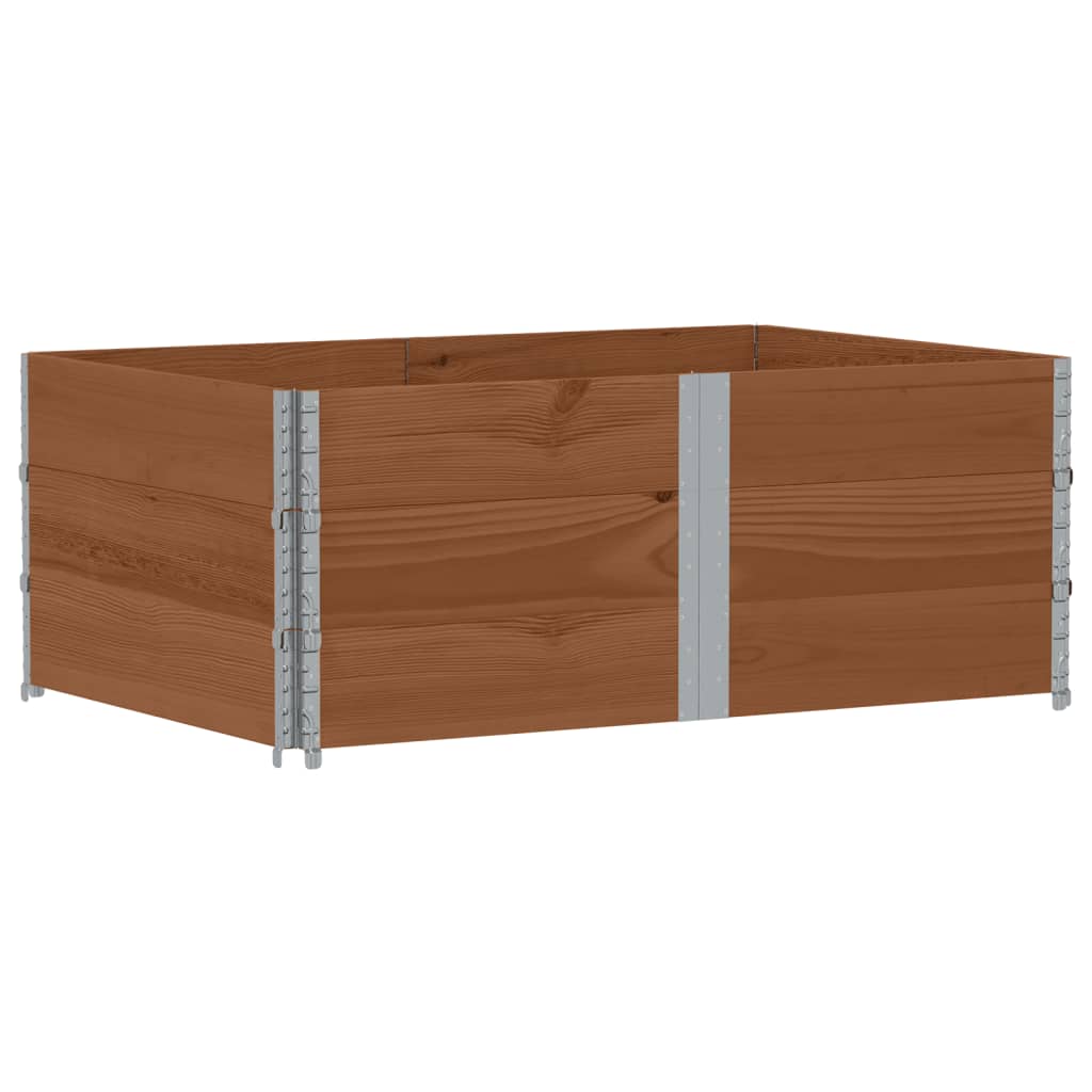 plantekasse 150x100 cm massivt fyrretræ brun