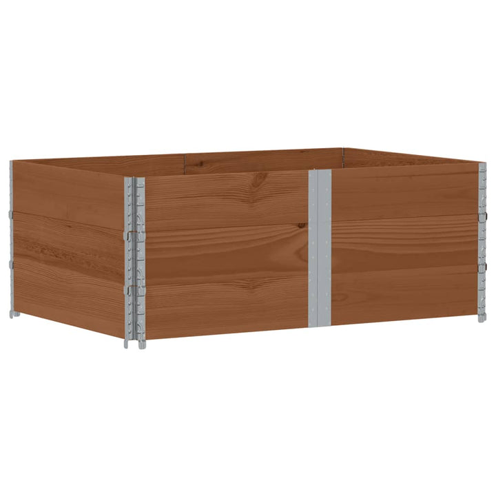 plantekasse 150x100 cm massivt fyrretræ brun