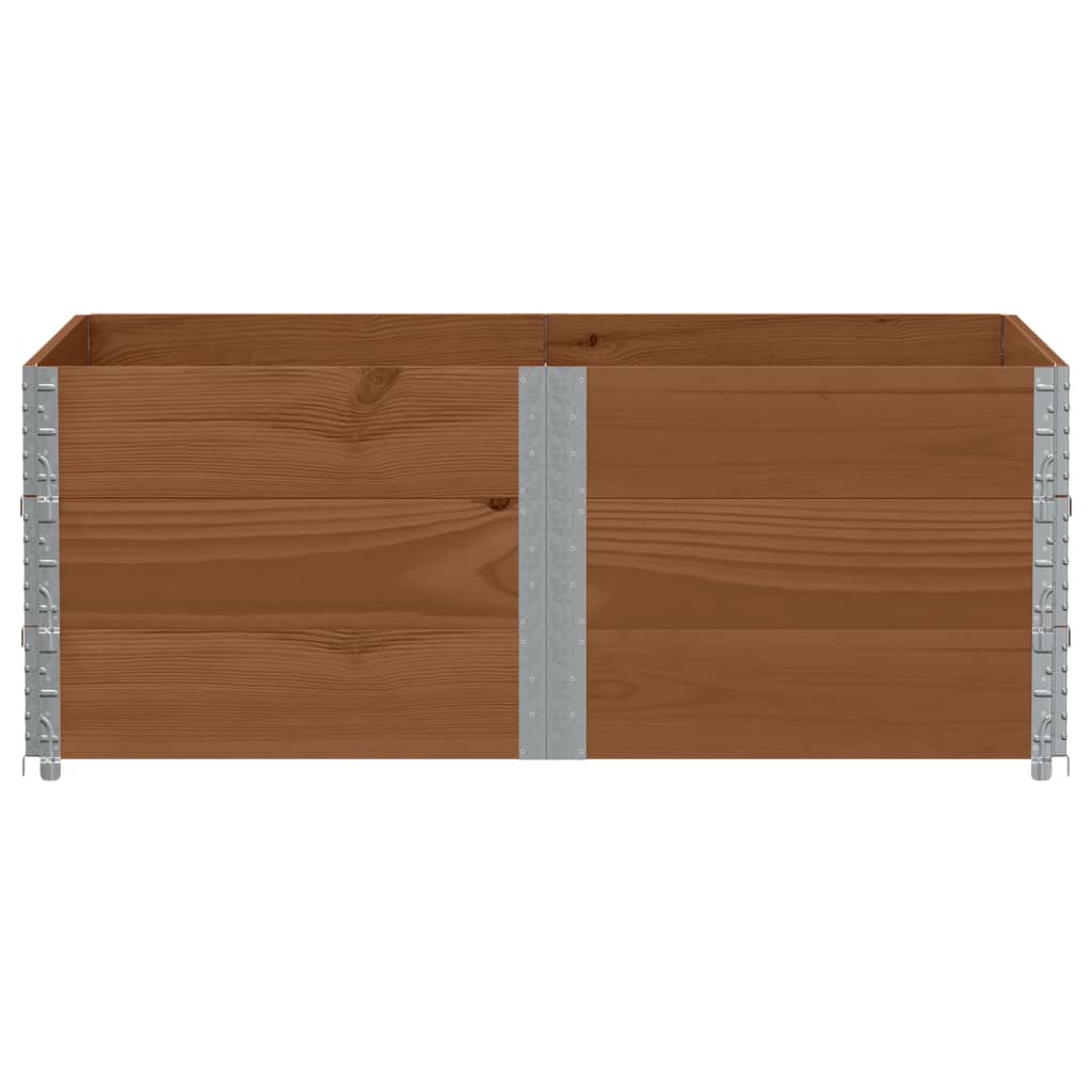 plantekasse 150x100 cm massivt fyrretræ brun