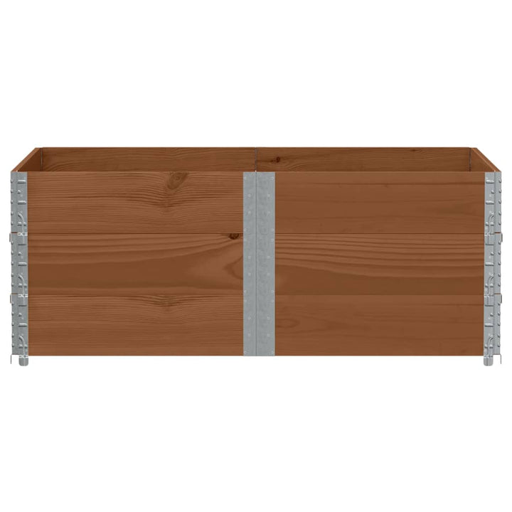 plantekasse 150x100 cm massivt fyrretræ brun