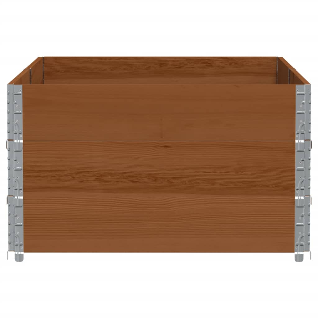 plantekasse 150x100 cm massivt fyrretræ brun