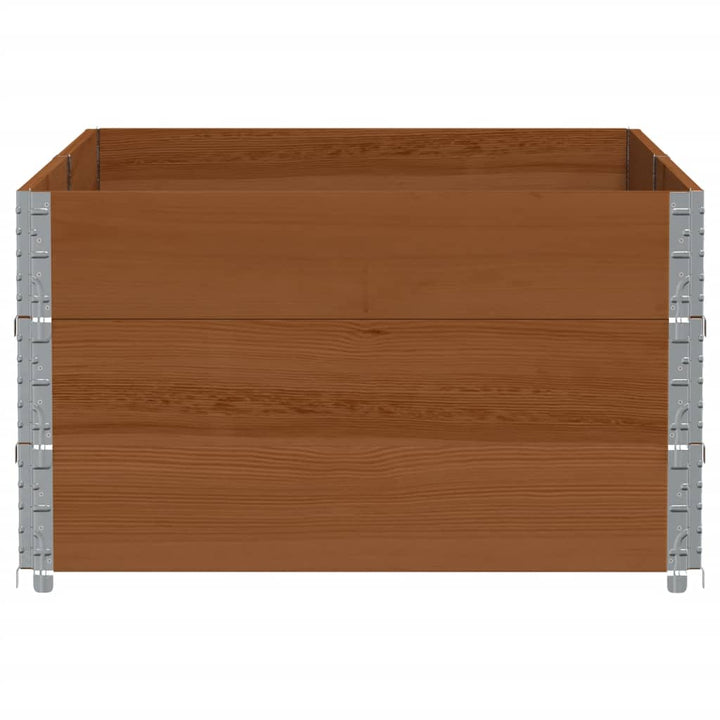 plantekasse 150x100 cm massivt fyrretræ brun