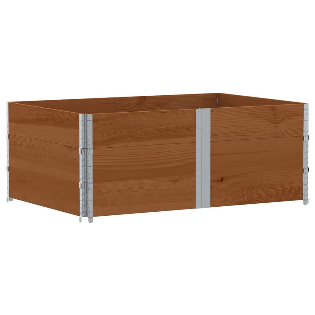 plantekasse 150x100 cm massivt fyrretræ brun