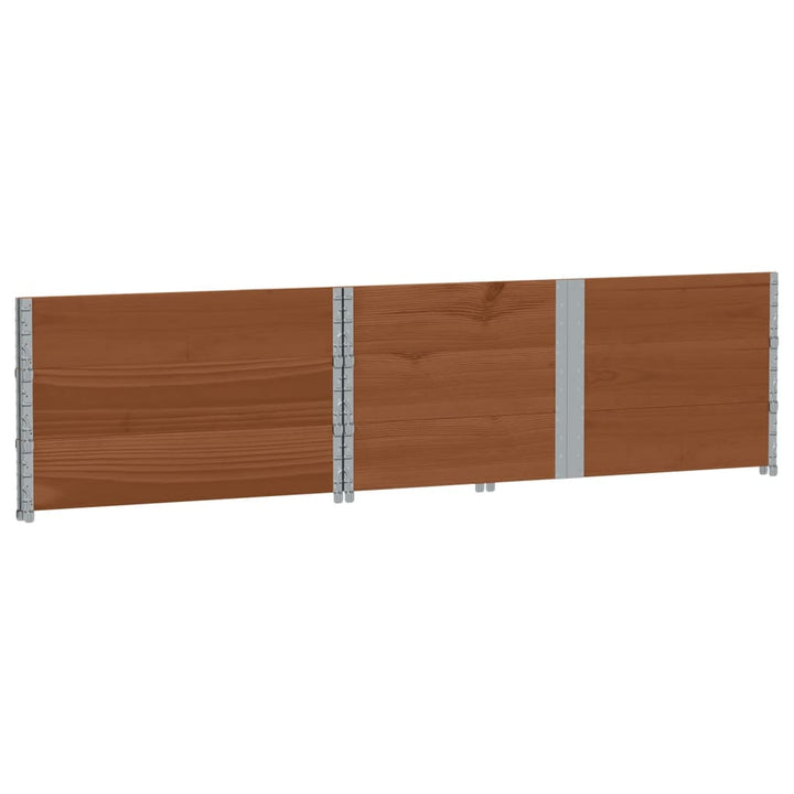 plantekasse 150x100 cm massivt fyrretræ brun
