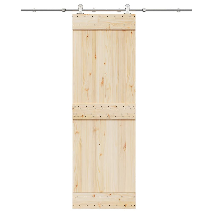 hardwarekit til skydedør 183 cm rustfrit stål sølvfarvet