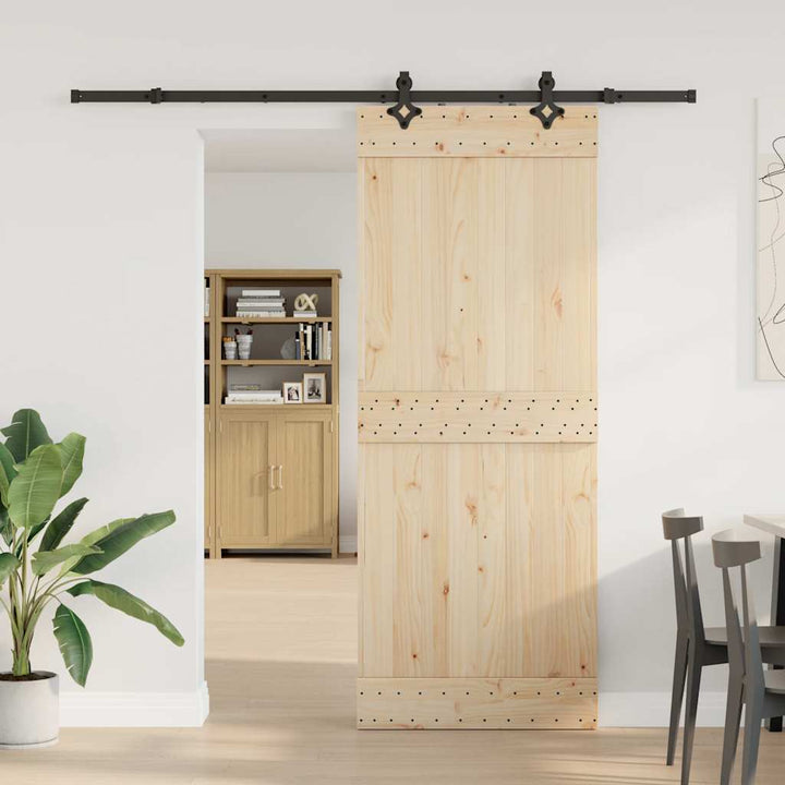 skinnesæt til skydedør 213,5 cm stål sort