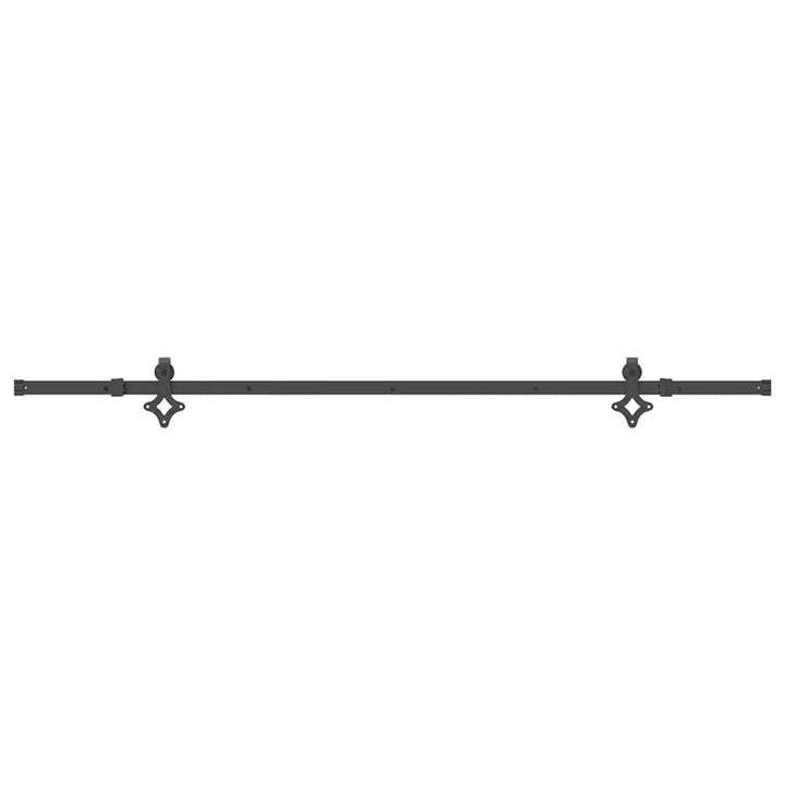 skinnesæt til skydedør 213,5 cm stål sort