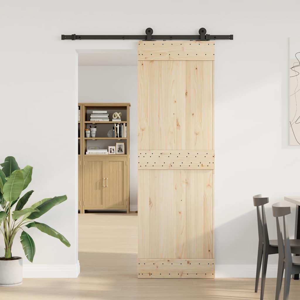 skinnesæt til skydedør 152,5 cm stål sort