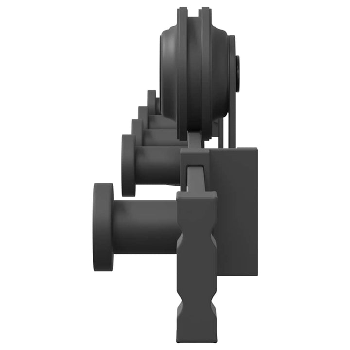 skinnesæt til skydedør 213,5 cm stål sort