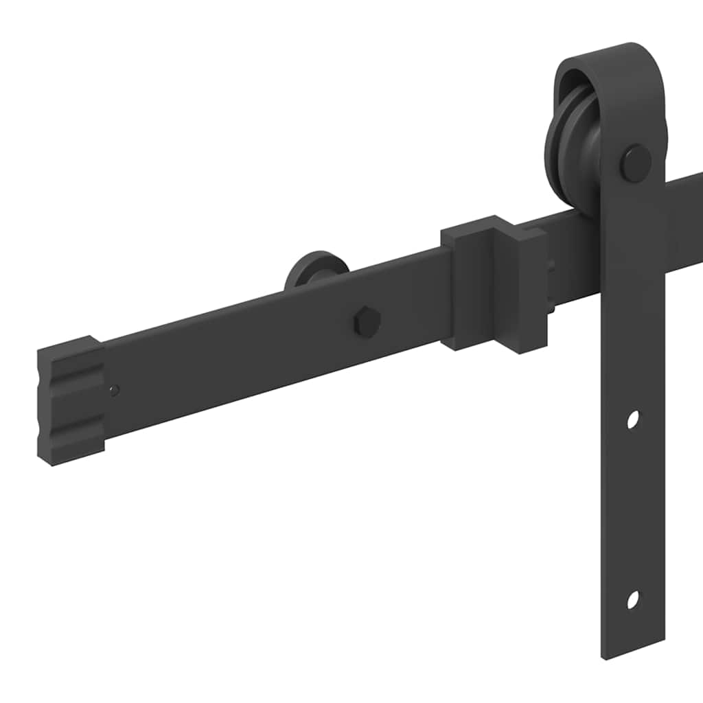 skinnesæt til skydedør 152,5 cm stål sort