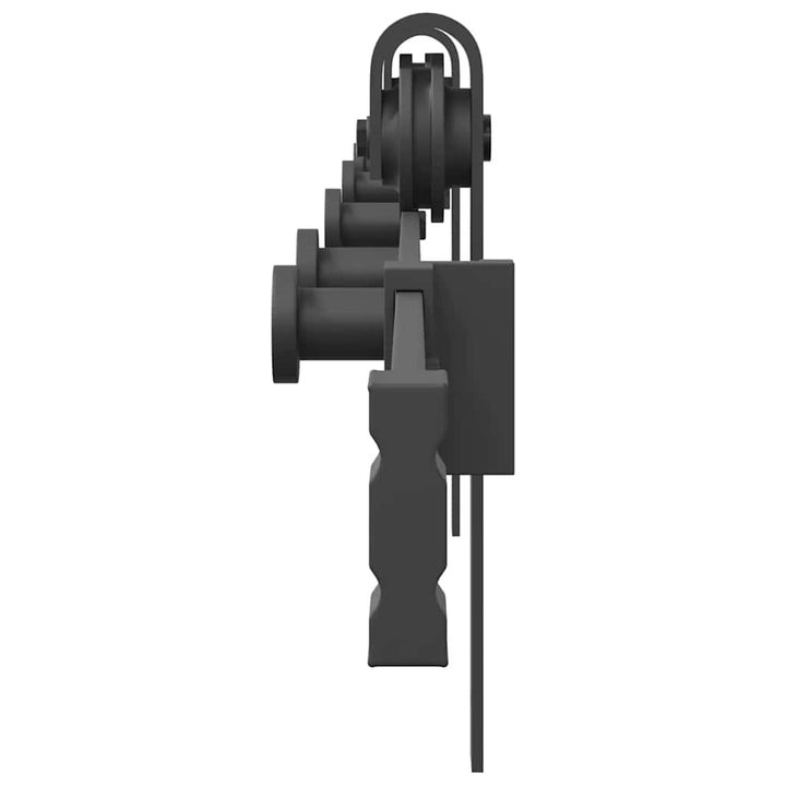 skinnesæt til skydedør 213,5 cm stål sort