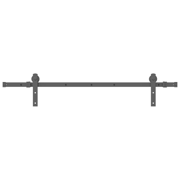 skinnesæt til skydedør 152 cm stål sort