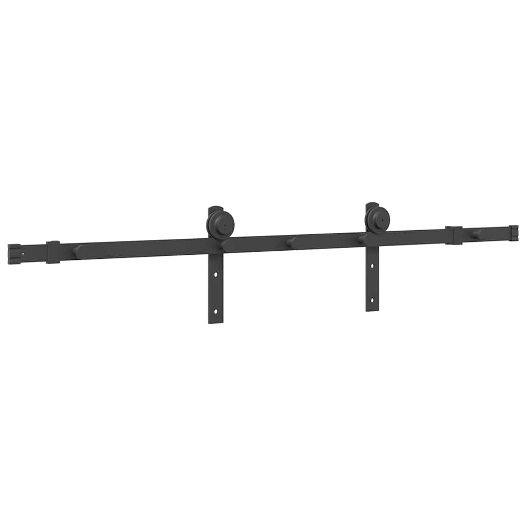 skinnesæt til skydedør 152 cm stål sort