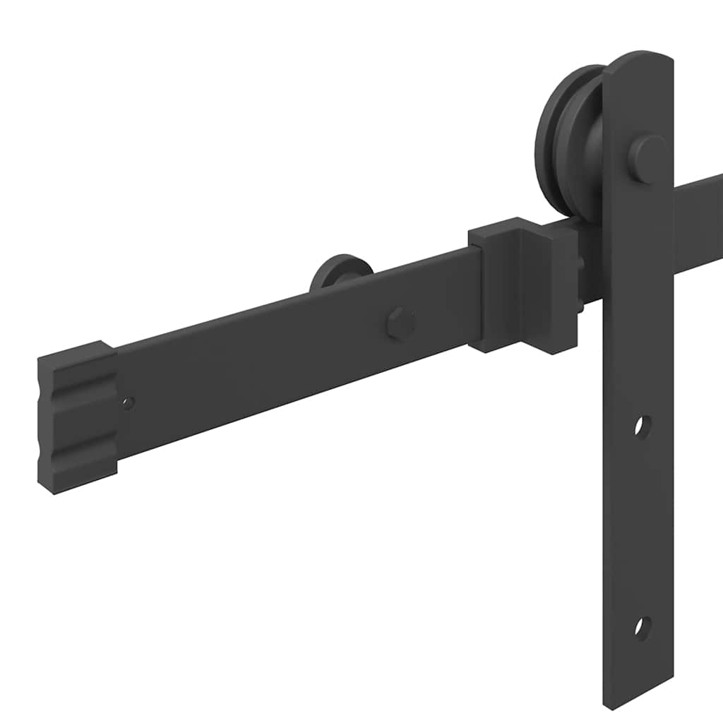 skinnesæt til skydedør 152 cm stål sort