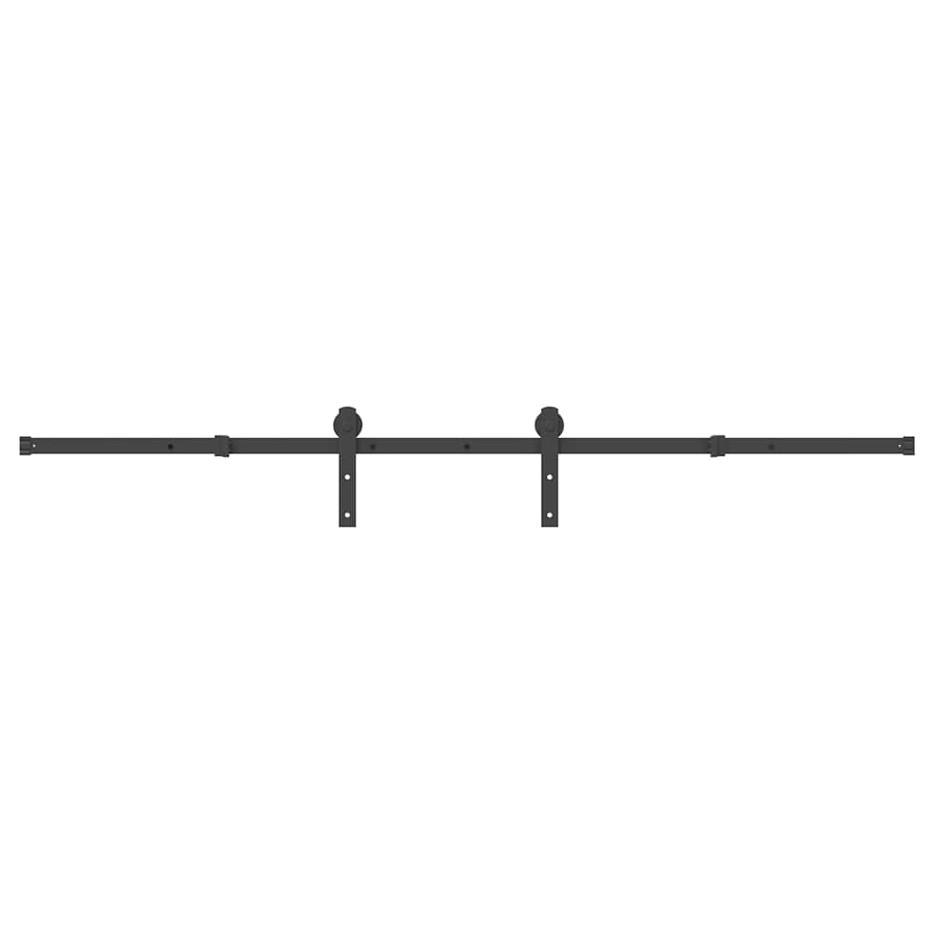 skinnesæt til skydedør 213,5 cm stål sort