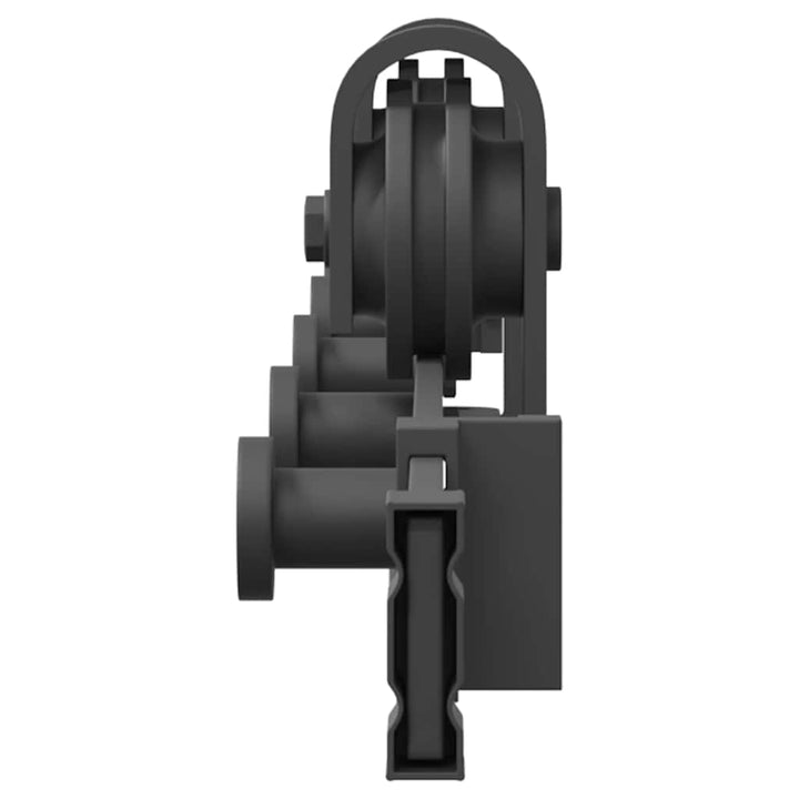 skinnesæt til skydedør 152,5 cm stål sort