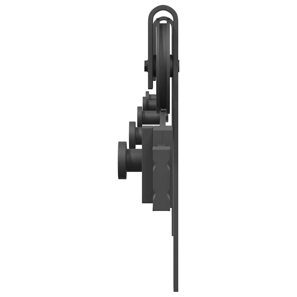 skinnesæt til skydedør 183 cm stål sort