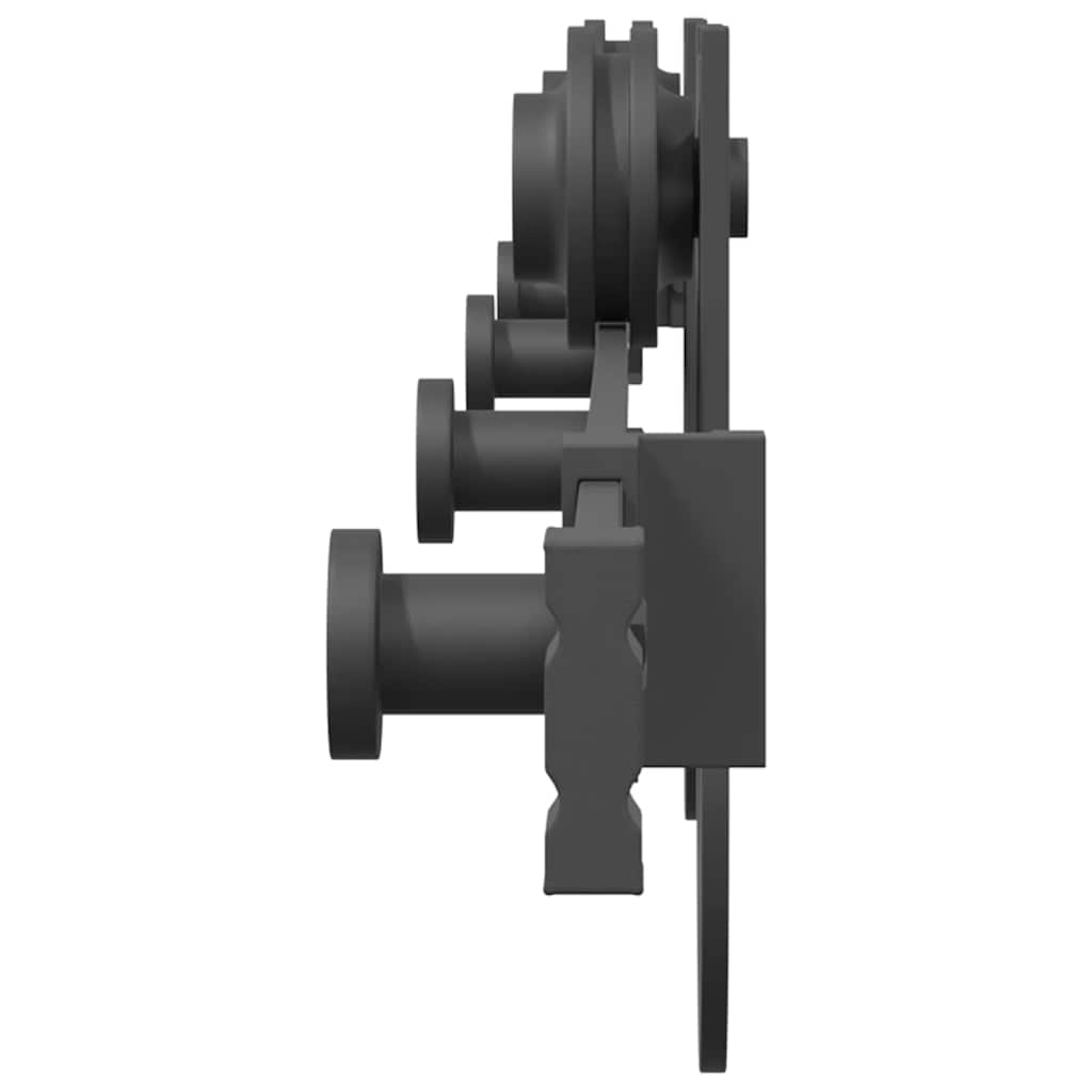 skinnesæt til skydedør 183 cm stål sort