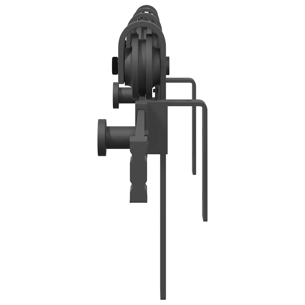 skinnesæt til skydedør 200 cm stål sort