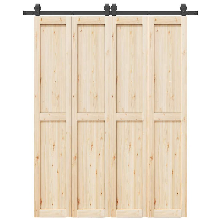 skinnesæt til skydedør 183 cm stål sort