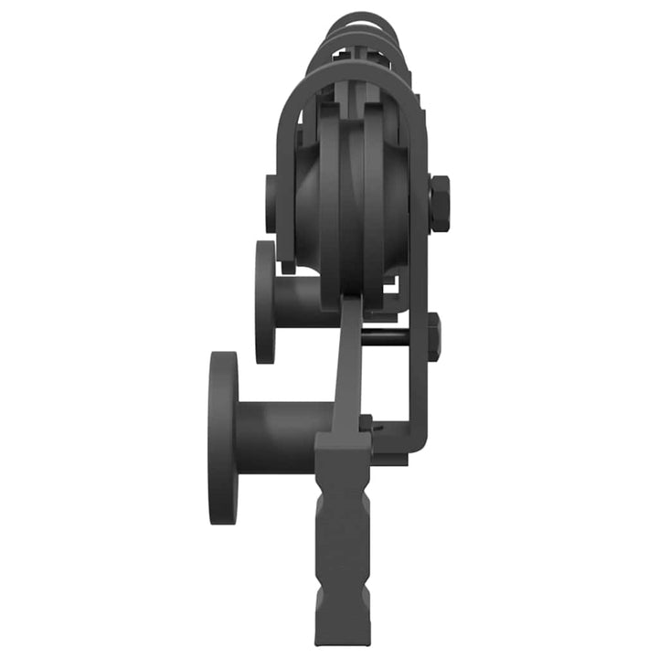 skinnesæt til skydedør 200 cm stål sort