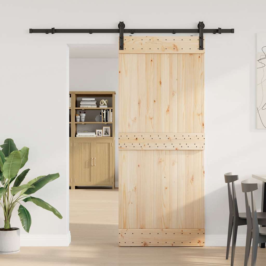 skinnesæt til skydedør 200 cm stål sort