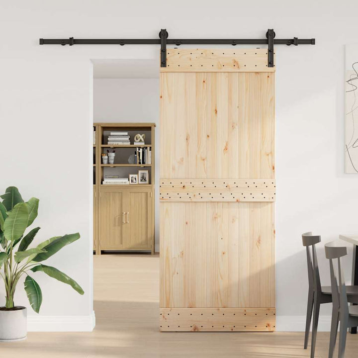 skinnesæt til skydedør 200 cm stål sort