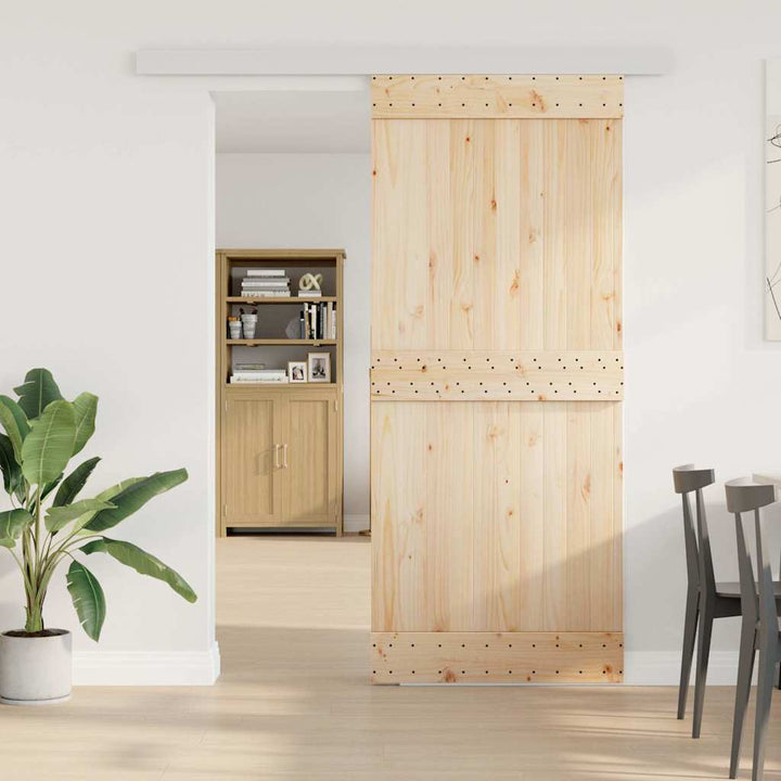 skinnesæt til skydedør 183 cm aluminiumslegering sølvfarvet