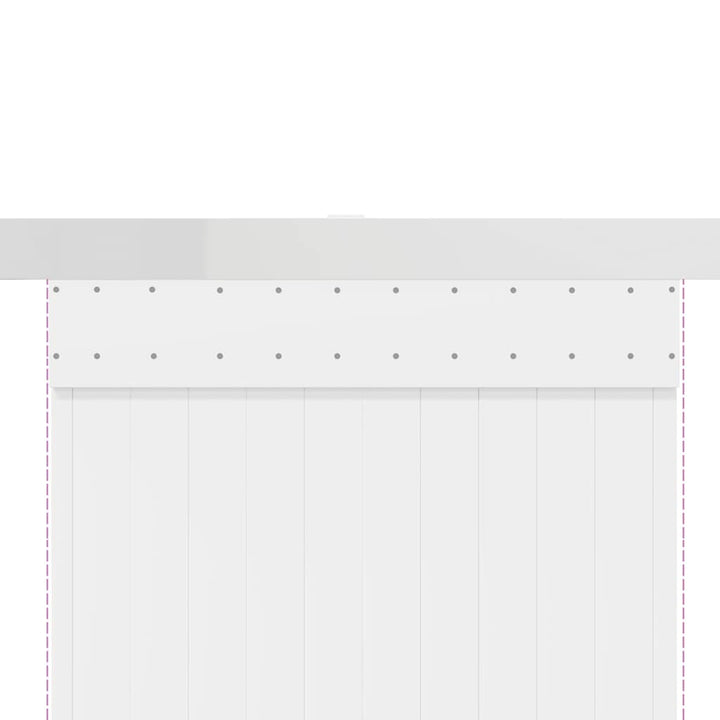 skinnesæt til skydedør 183 cm aluminiumslegering sølvfarvet