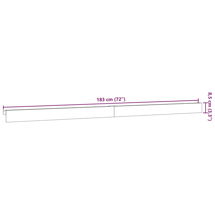 skinnesæt til skydedør 183 cm aluminiumslegering sølvfarvet
