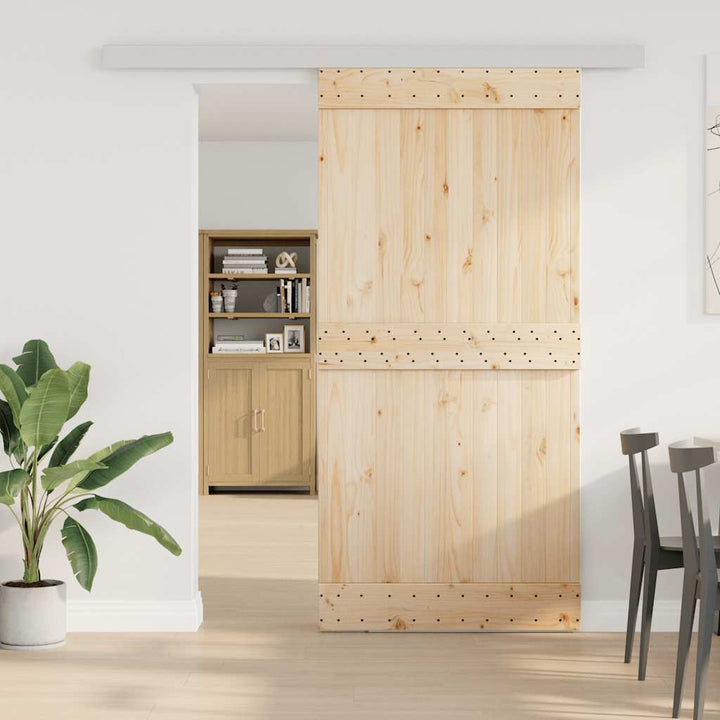 skinnesæt til skydedør 200 cm aluminiumslegering sølvfarvet