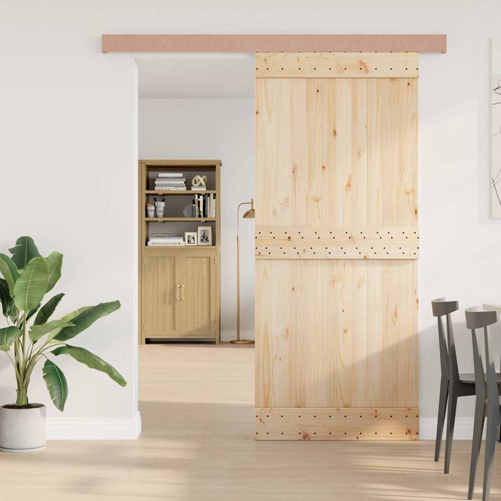 skinnesæt til skydedør 183 cm aluminiumslegering sølvfarvet