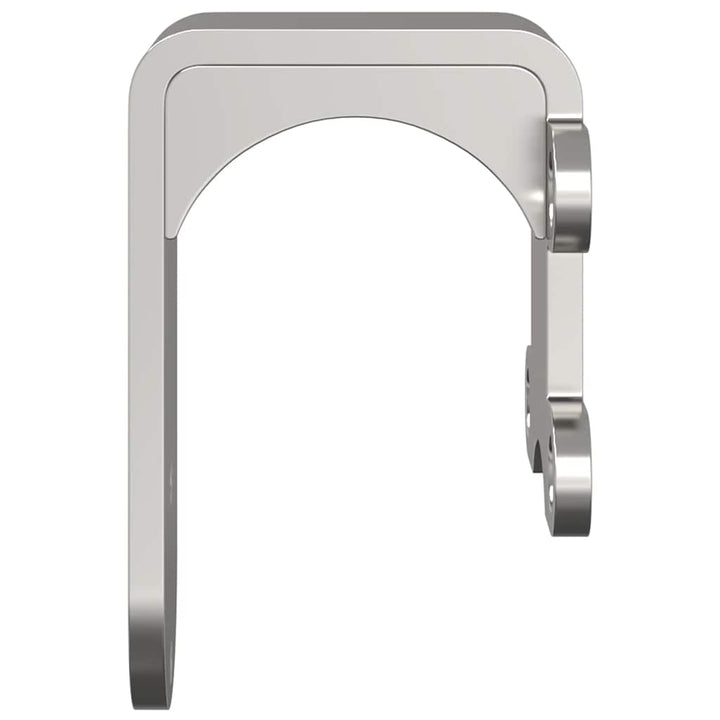 stalddørs bypass-beslag 4 stk til rundskinner rustfrit stål