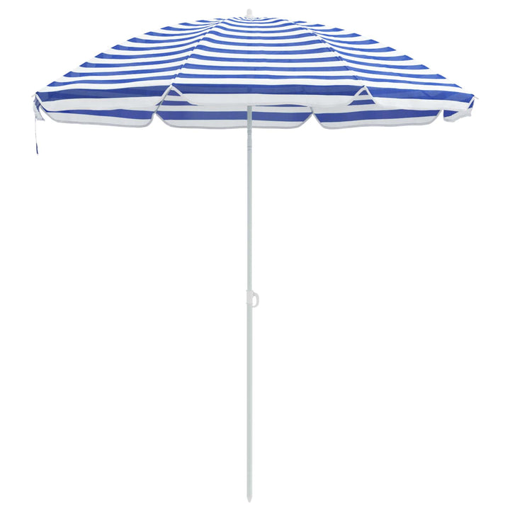 Havesol 263 x 263 x 272 cm 170T polyester Blå og Hvid