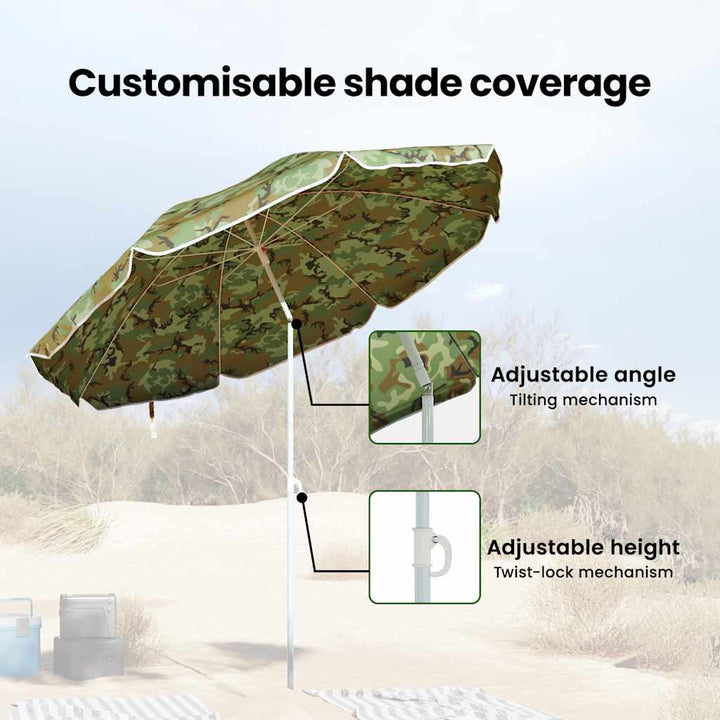 Havesol 263 x 263 x 272 cm 170T polyester Camouflage