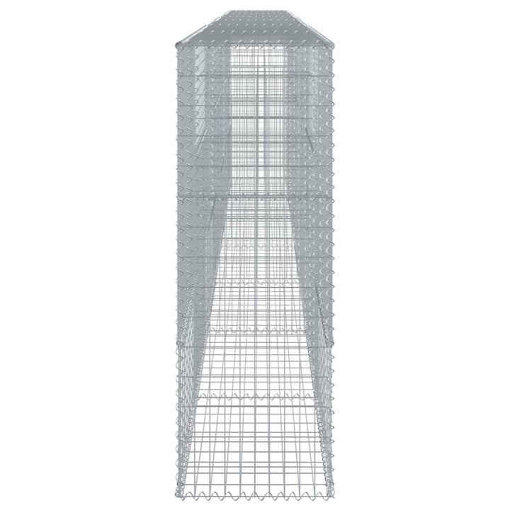 gabionkurv med cover 700x50x150 cm galvaniseret jern