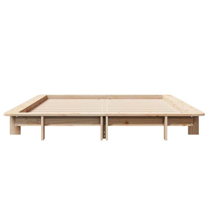 sengeramme uden madras 120x200 cm massivt fyrretræ