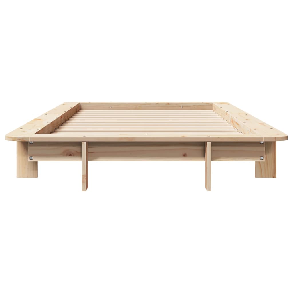 sengeramme uden madras 90x190 cm massivt fyrretræ