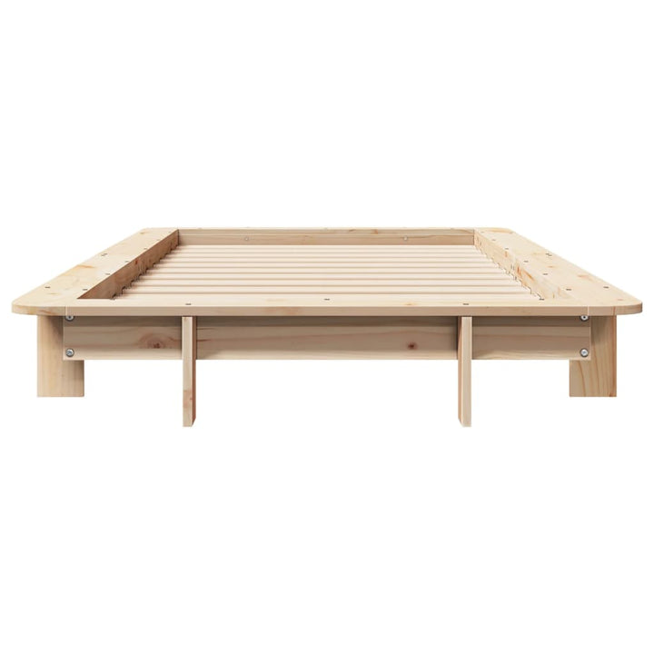 sengeramme uden madras 90x190 cm massivt fyrretræ