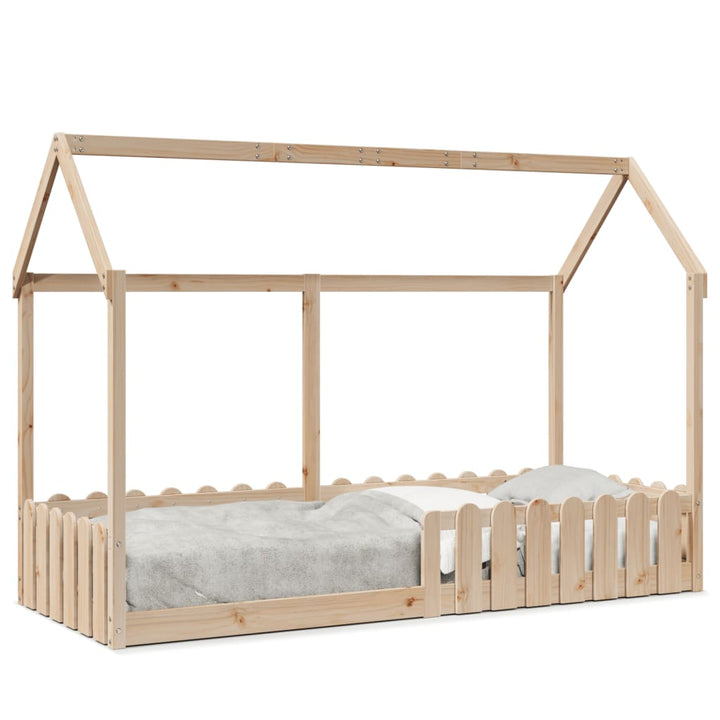 sengeramme til husseng 80x200 cm massivt fyrretræ