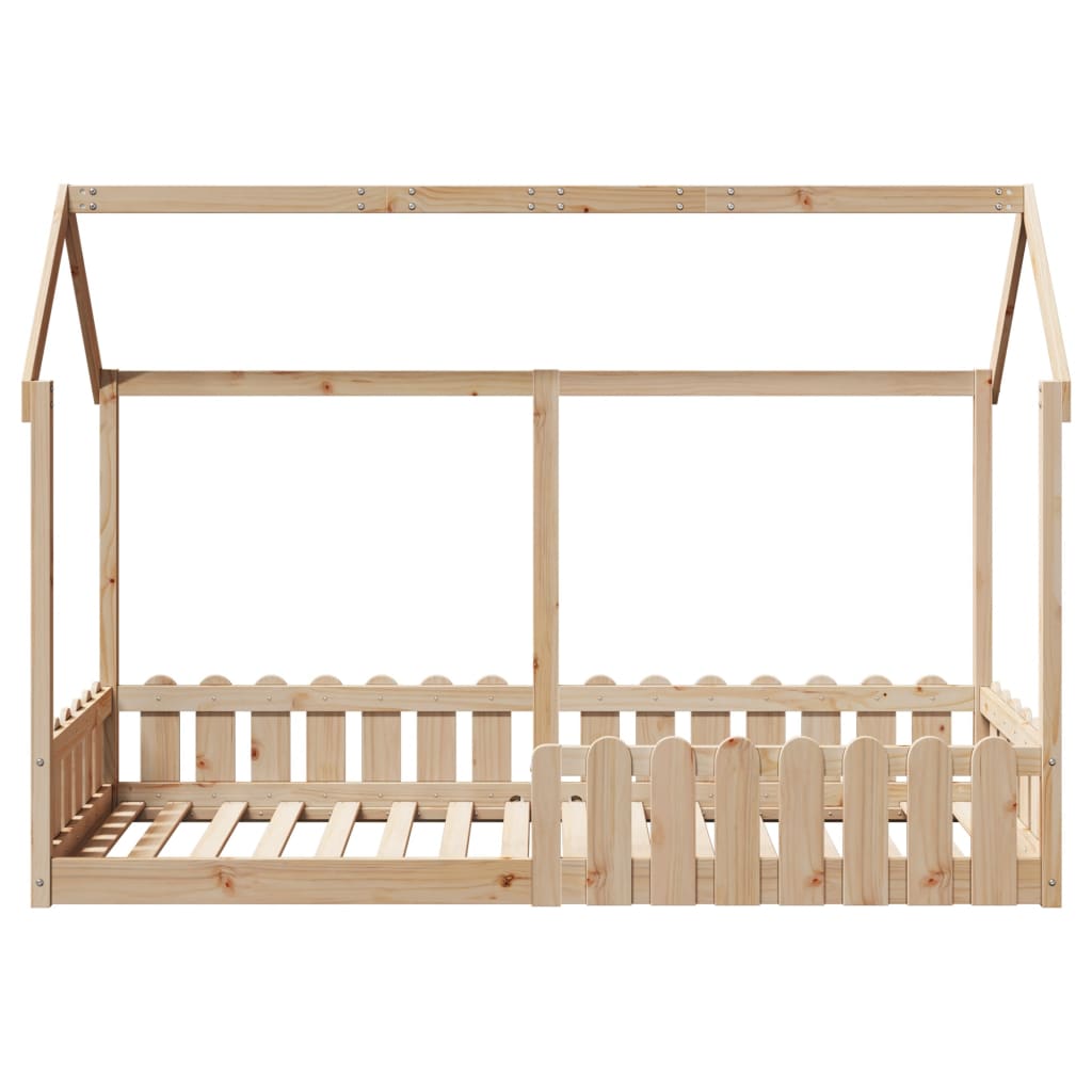 sengeramme til husseng 80x200 cm massivt fyrretræ