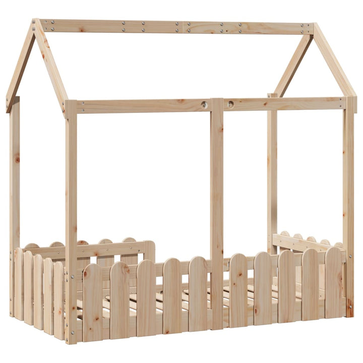 sengeramme til husseng 70x140 cm massivt fyrretræ