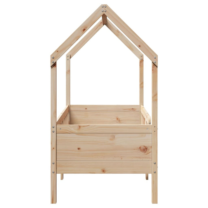 sengeramme til husseng 80x160 cm massivt fyrretræ
