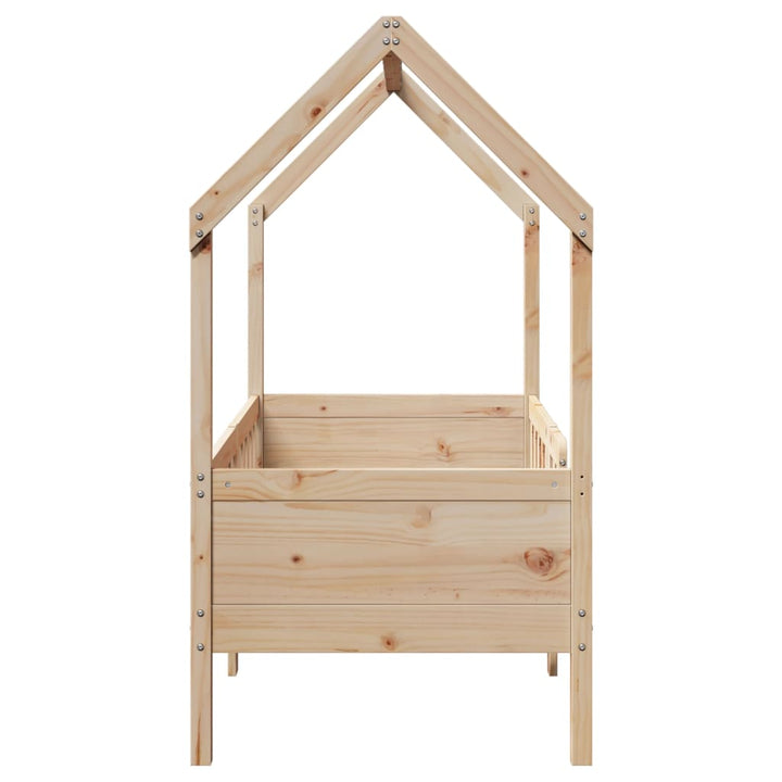 sengeramme til husseng 70x140 cm massivt fyrretræ