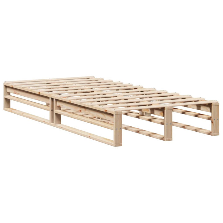 sengeramme uden madras 100x200 cm massivt fyrretræ
