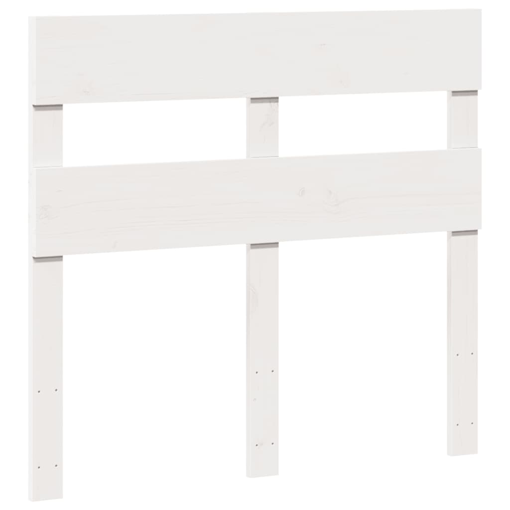 sengeramme uden madras 100x200 cm massivt fyrretræ hvid
